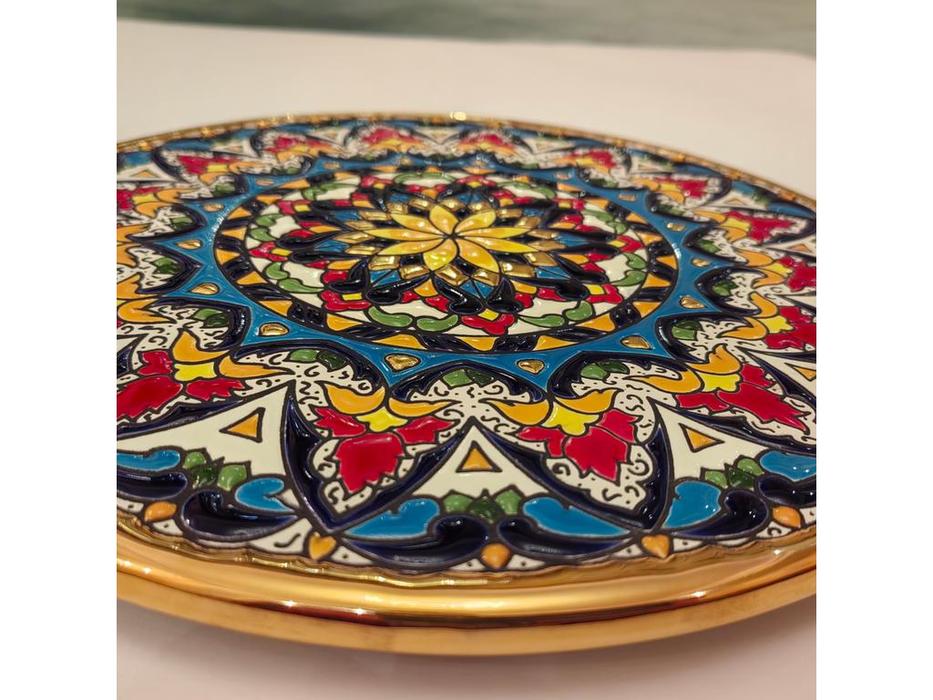 Artecer тарелка декоративная 28см (золото, разноцветный) Ceramico