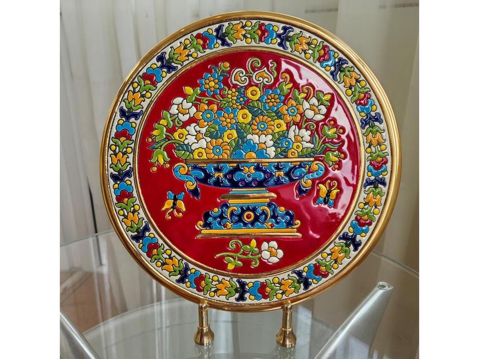 Artecer тарелка декоративная диаметр 28 см (золото, разноцветный) Ceramico