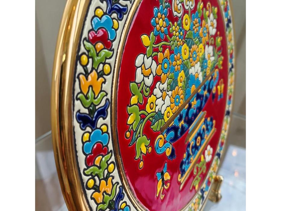 Artecer тарелка декоративная диаметр 28 см (золото, разноцветный) Ceramico