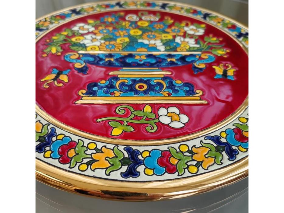 Artecer тарелка декоративная диаметр 28 см (золото, разноцветный) Ceramico