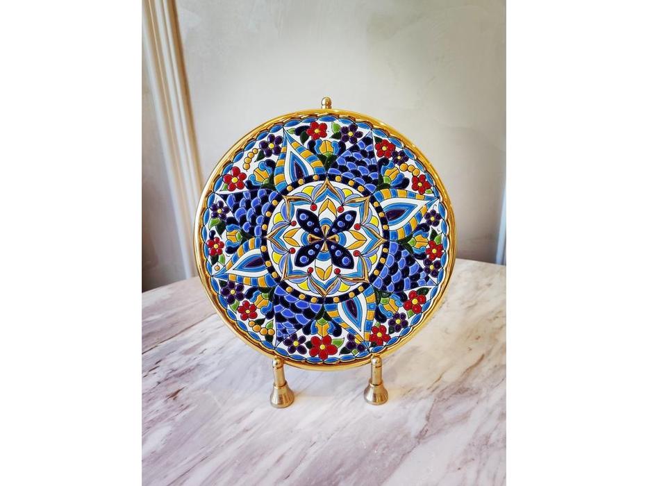 Artecer тарелка декоративная 21см (золото, разноцветный) Ceramico