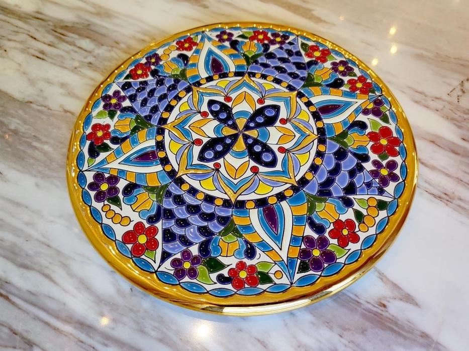 Artecer тарелка декоративная 21см (золото, разноцветный) Ceramico