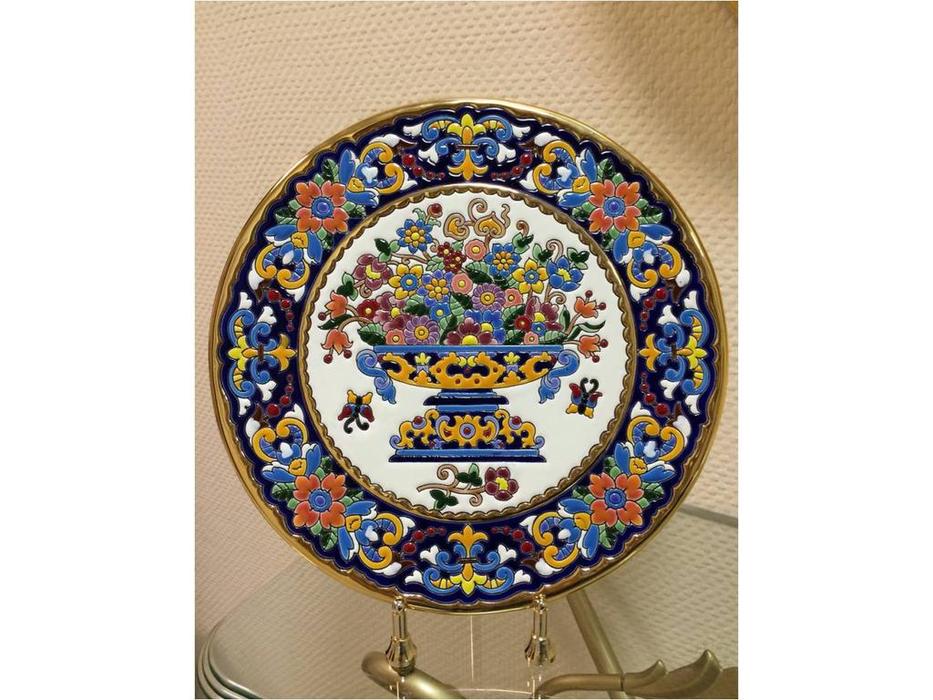 Artecer тарелка декоративная 32см (золото, разноцветный) Ceramico
