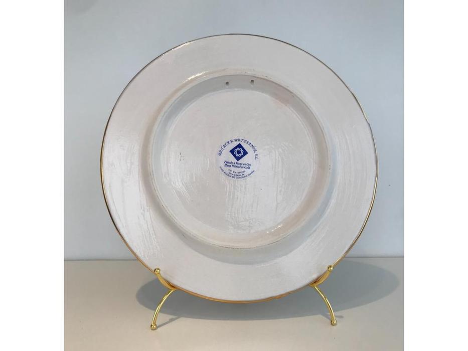 Artecer тарелка декоративная 32см (золото, разноцветный) Ceramico