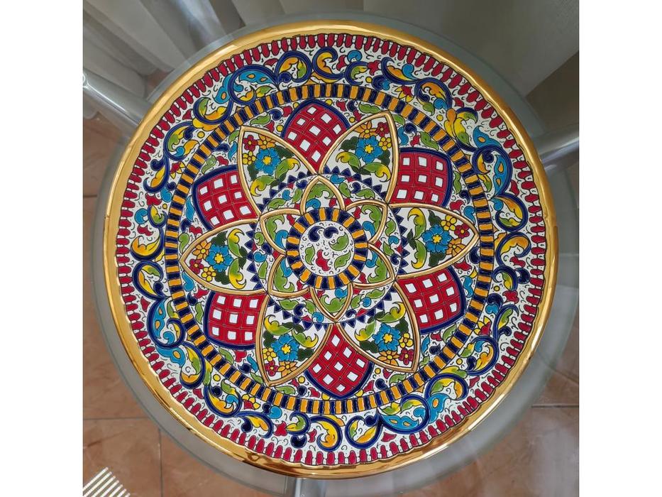Artecer тарелка декоративная 32см (золото, разноцветный) Ceramico