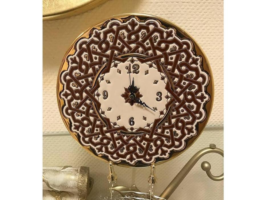 Artecer тарелка-часы диаметр 28см (золото, разноцветный) Ceramico