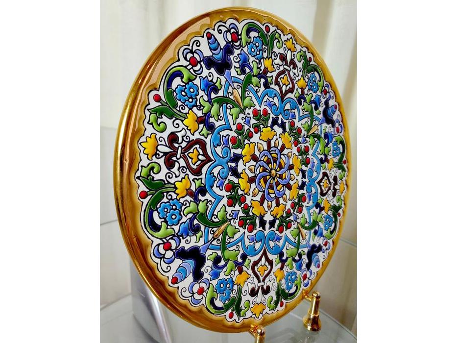 Artecer тарелка декоративная 28см (золото, разноцветный) Ceramico