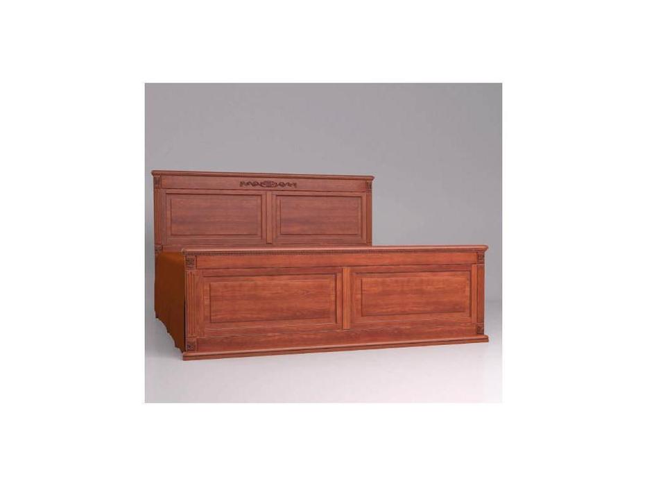 Arco кровать двуспальная 140х200 (орех, коричневая патина) Decor