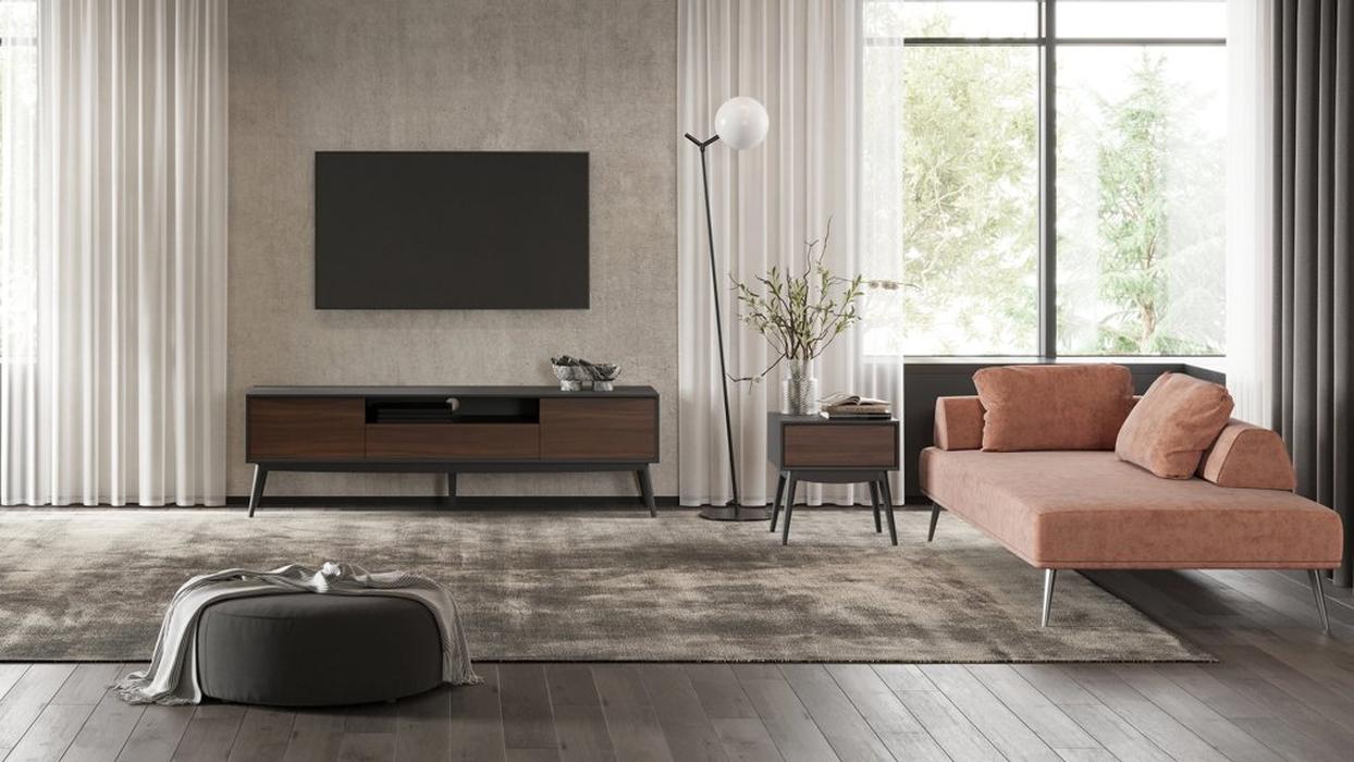 Mod Interiors тумба под телевизор  (орех, серый) Sevilla
