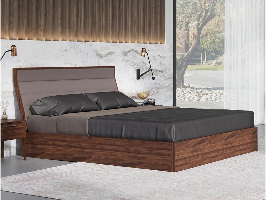 Mod Interiors кровать двуспальная 160х200 c подъемным механизмом (орех) Ronda