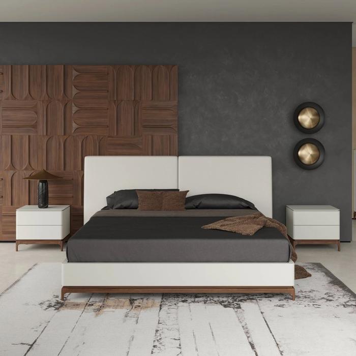 Mod Interiors тумба прикроватная  (светло-серый/орех) Calpe