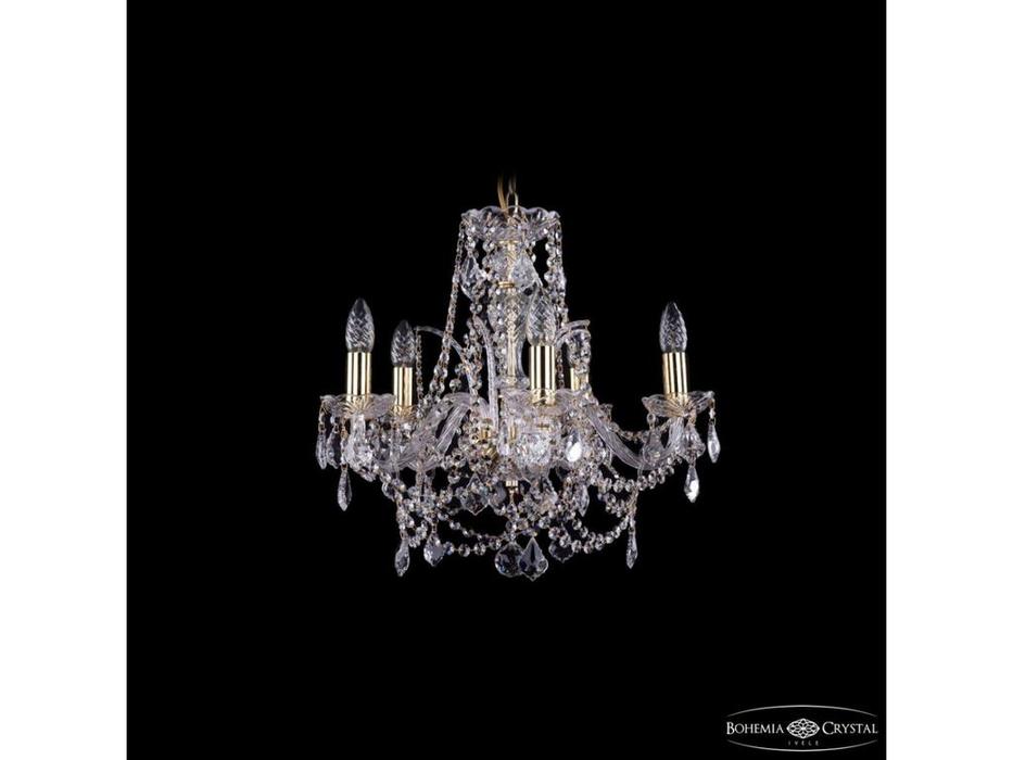 Bohemia Ivele Crystal люстра хрустальная  (прозрачный) 1411/5/160 G Leafs